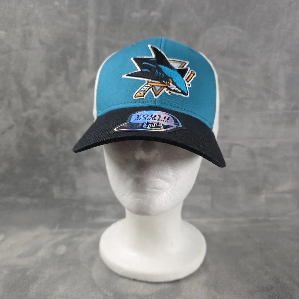 NHL San Jose Sharks youth trucker hat Strap Back New